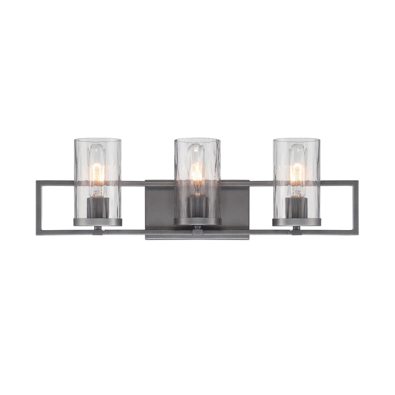 Elements Three Light Bath Bar in Charcoal