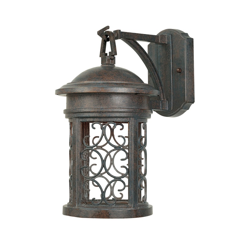 Ellington One Light Wall Lantern in Mediterranean Patina