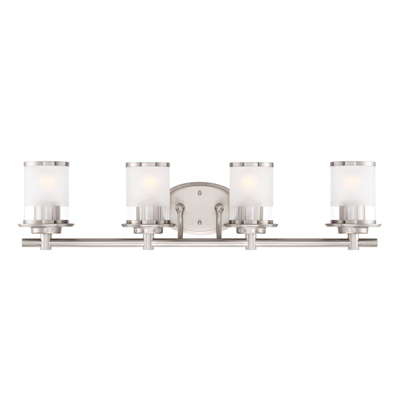 Essence Four Light Bath in Satin Platinum