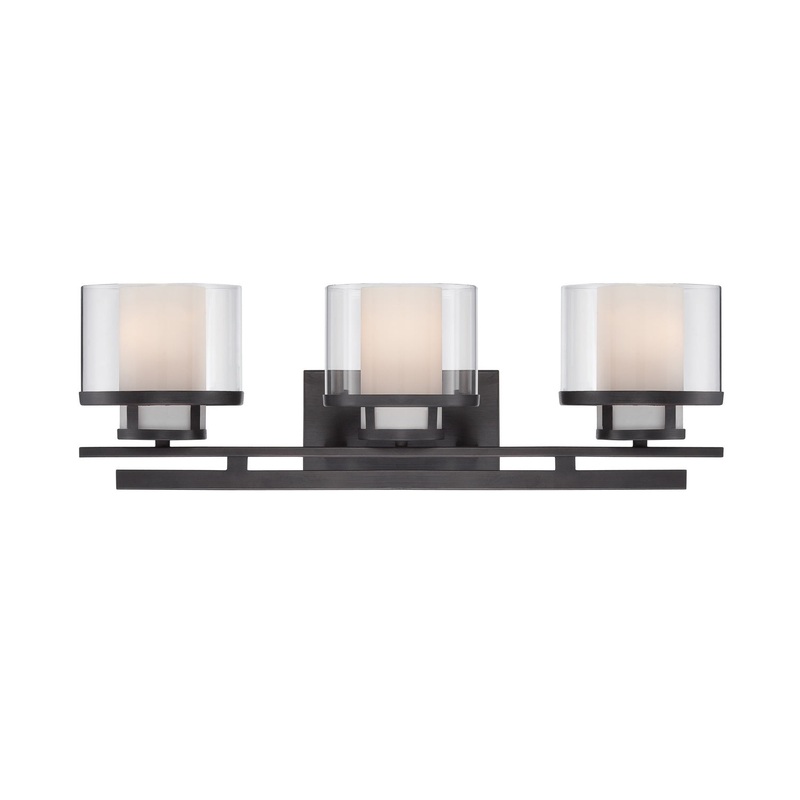 Fusion Three Light Bath Bar in Biscayne Bronze