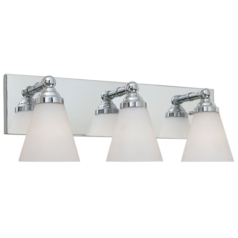 Hudson Three Light Bath Bar in Chrome