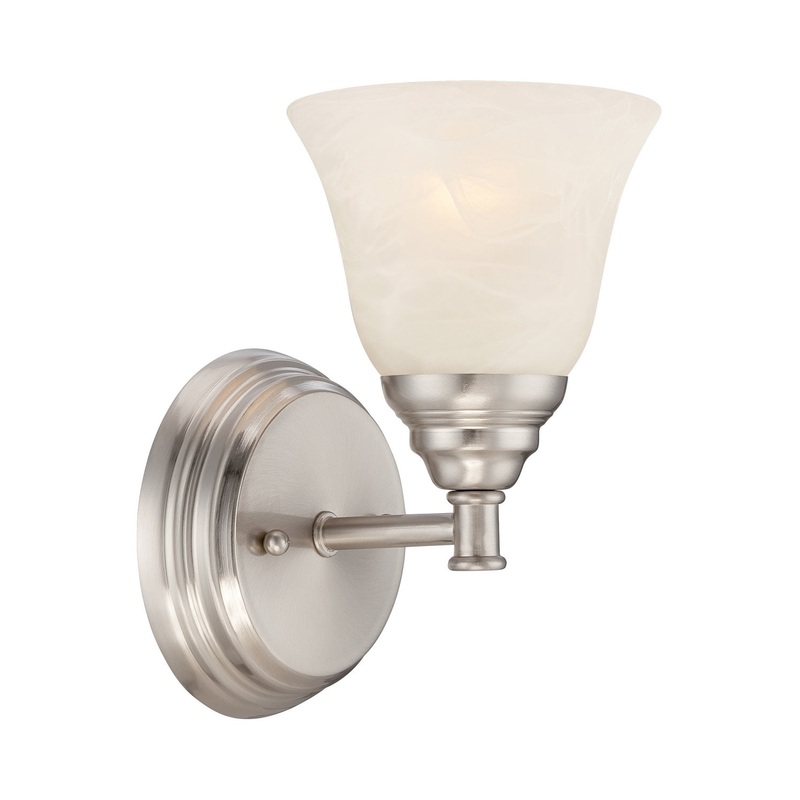 Kendall One Light Wall Sconce in Satin Platinum
