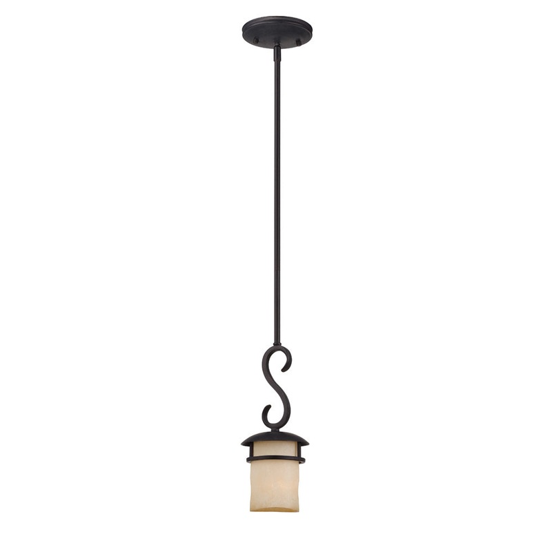 Lauderhill One Light Mini Pendant in Natural Iron