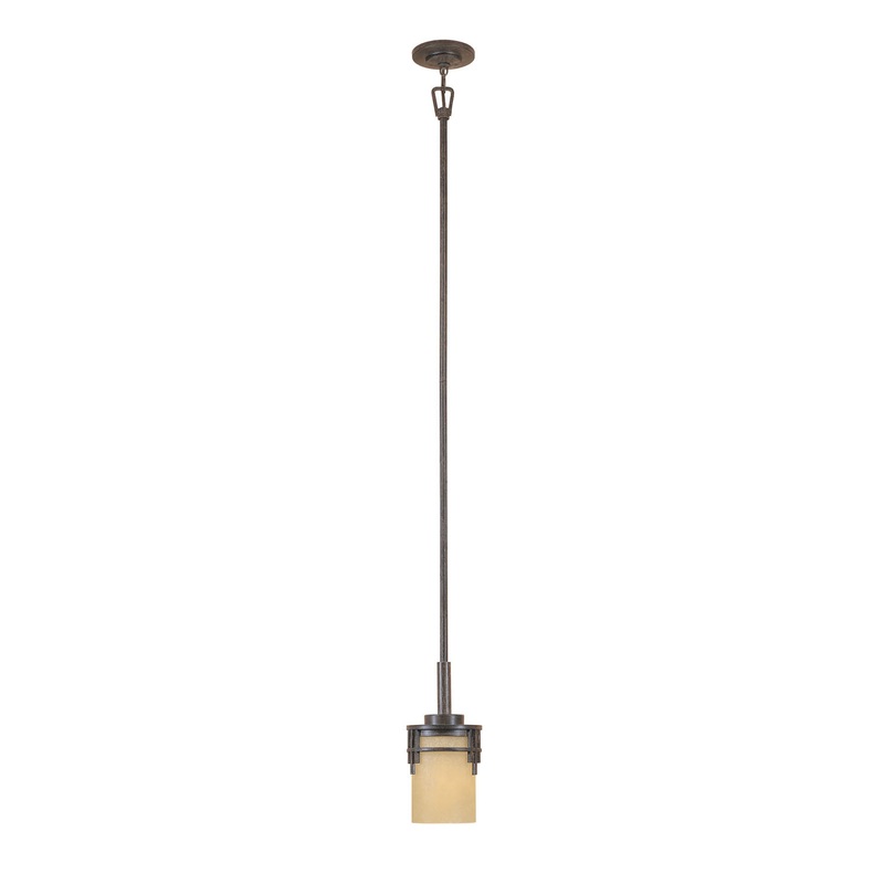 Mission Ridge One Light Mini Pendant in Warm Mahogany