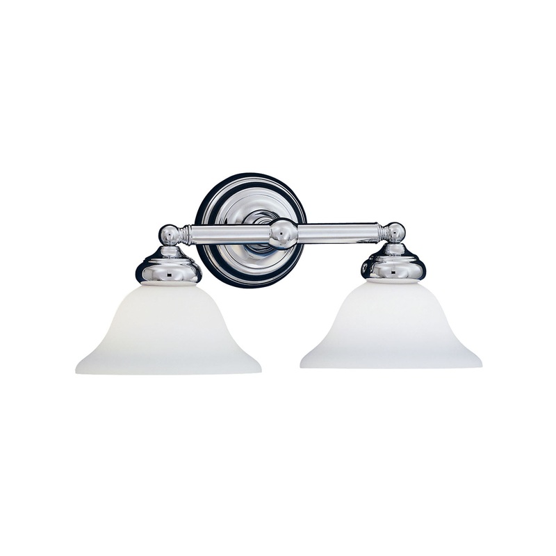 Opal Essence Two Light Bath Bar in Chrome
