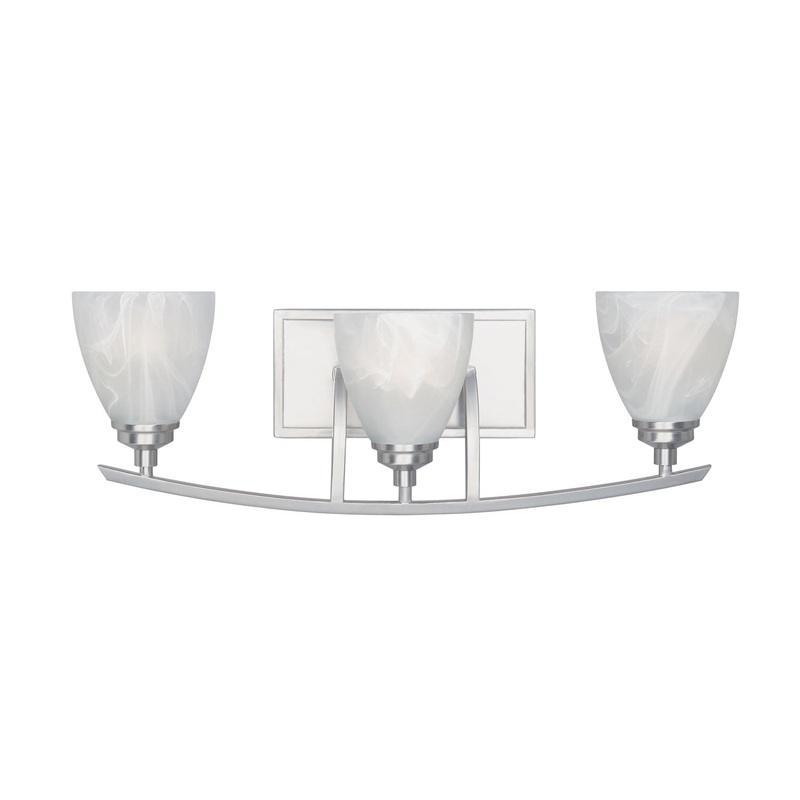 Tackwood Three Light Bath Bar in Satin Platinum