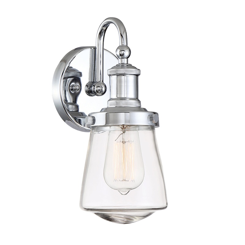 Taylor One Light Wall Sconce in Chrome