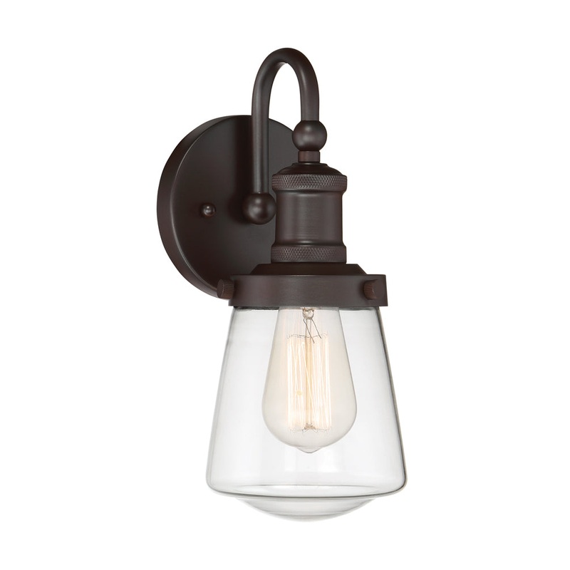 Taylor One Light Wall Sconce in Satin Bronze