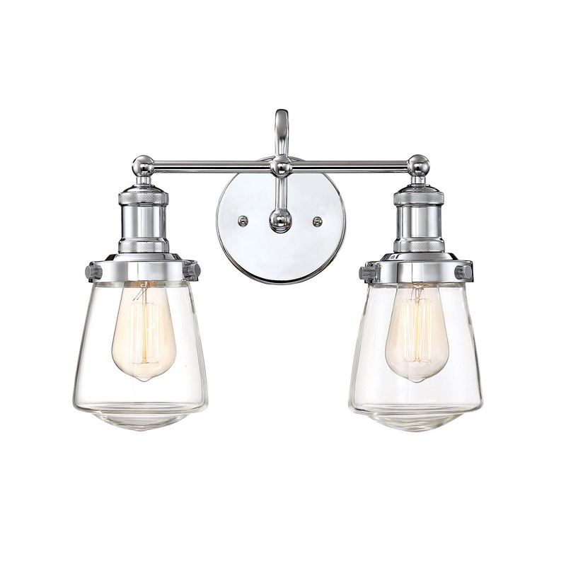 Taylor Two Light Bath Bar in Chrome