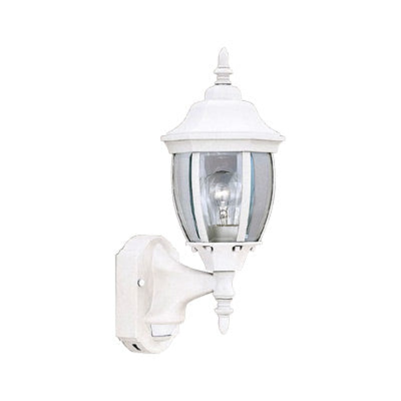 Tiverton One Light Wall Lantern - Motion Detector in White
