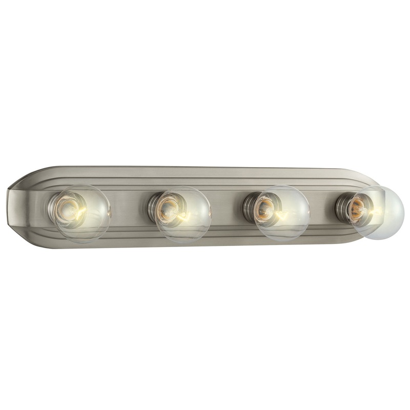 Value Bath/Vanity Four Light Bath Bar in Brushed Nickel
