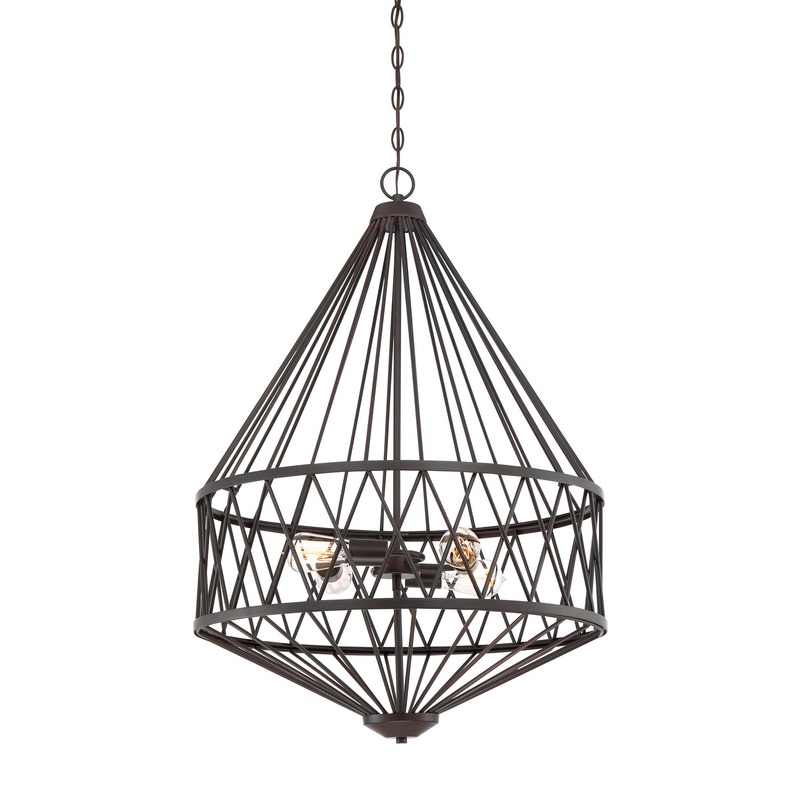 Arris Four Light Pendant in Vintage Bronze