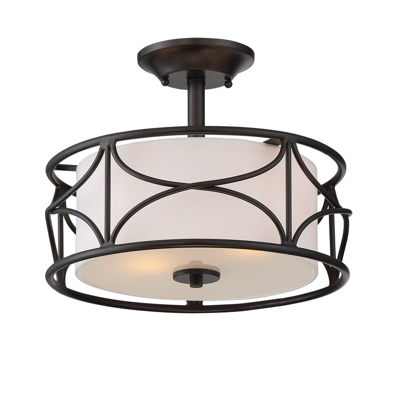 Avara Semi-Flush Mount in Oil Rubbed Bronze