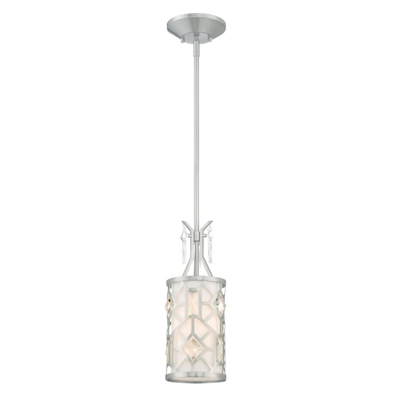 Brentwood One Light Mini Pendant in Satin Platinum