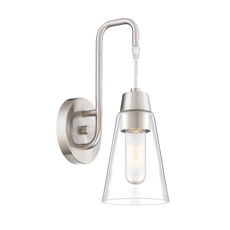 Echo Wall Sconce in Satin Platinum
