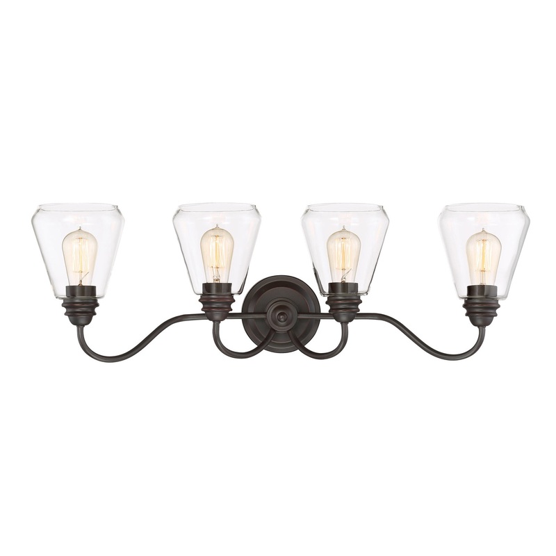 Foundry Four Light Bath in Satin Bronze