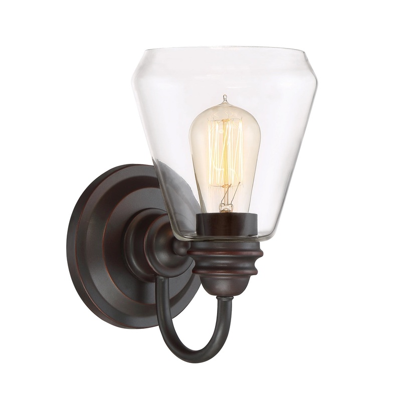 Foundry One Light Wall Sconce in Satin Bronze