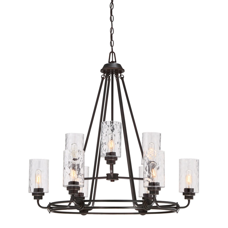 Gramercy Park Nine Light Chandelier in Old English Bronze
