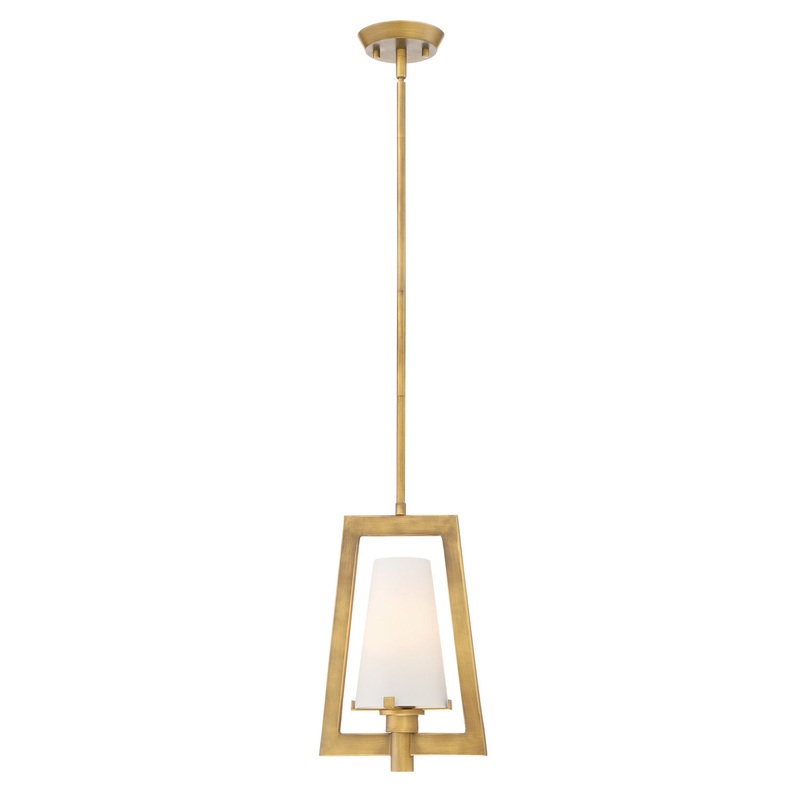 Hyde Park One Light Mini Pendant in Vintage Gold