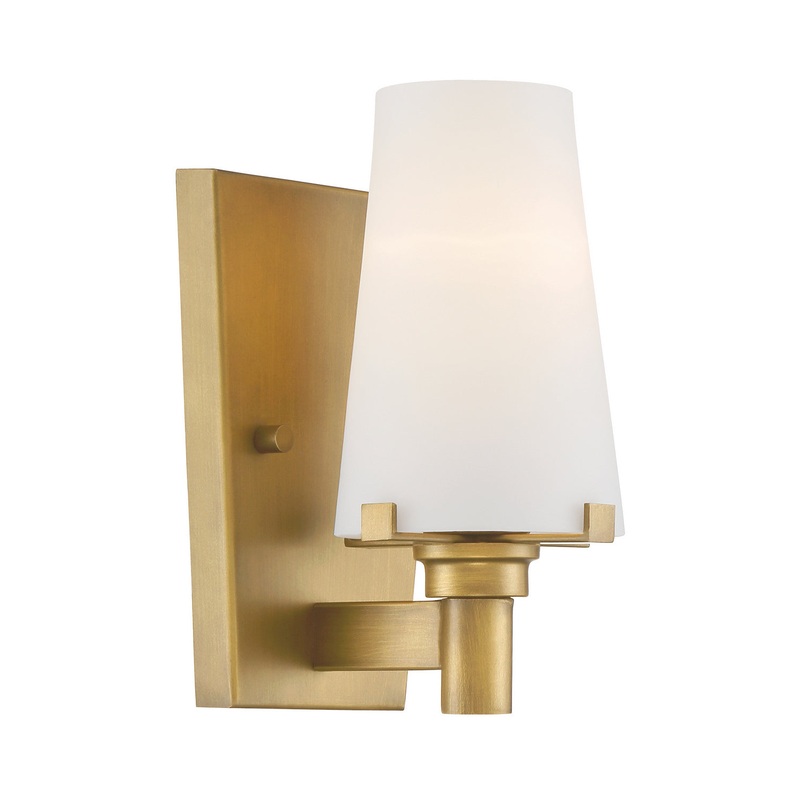 Hyde Park One Light Wall Sconce in Vintage Gold