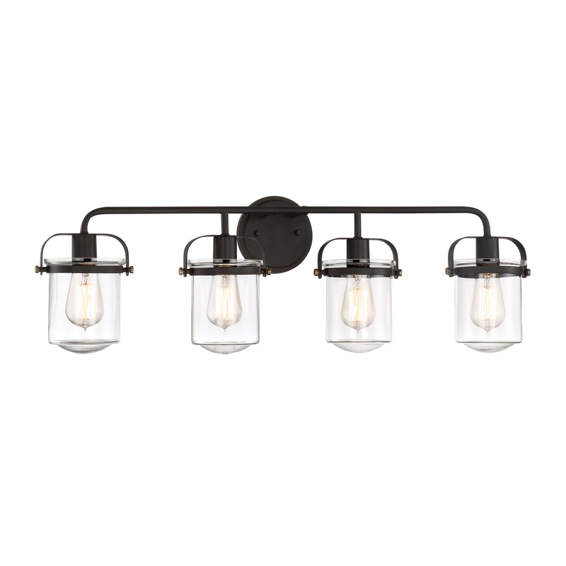 Jaxon Four Light Bath Bar in Oil Rubbed Bronze