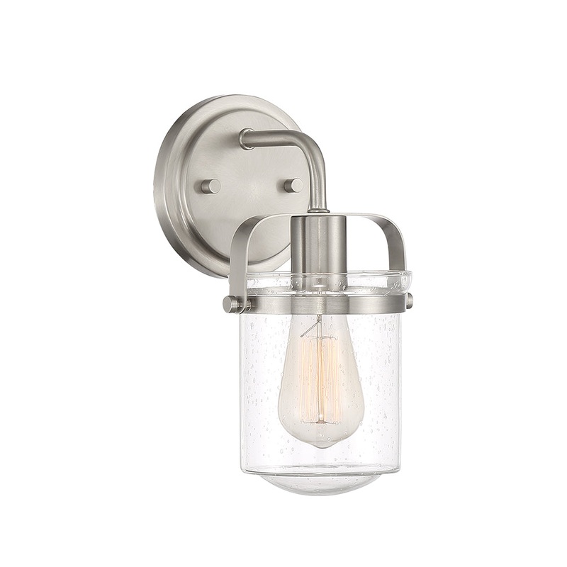 Jaxon One Light Wall Sconce in Brushed Nickel