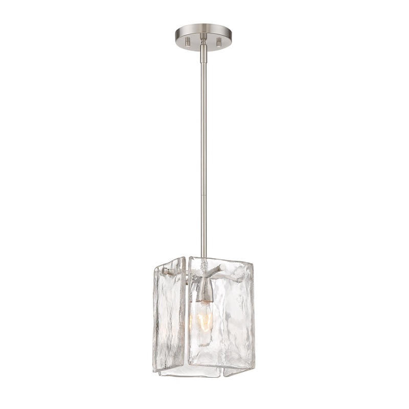 Madison Square Mini-Pendant in Satin Platinum