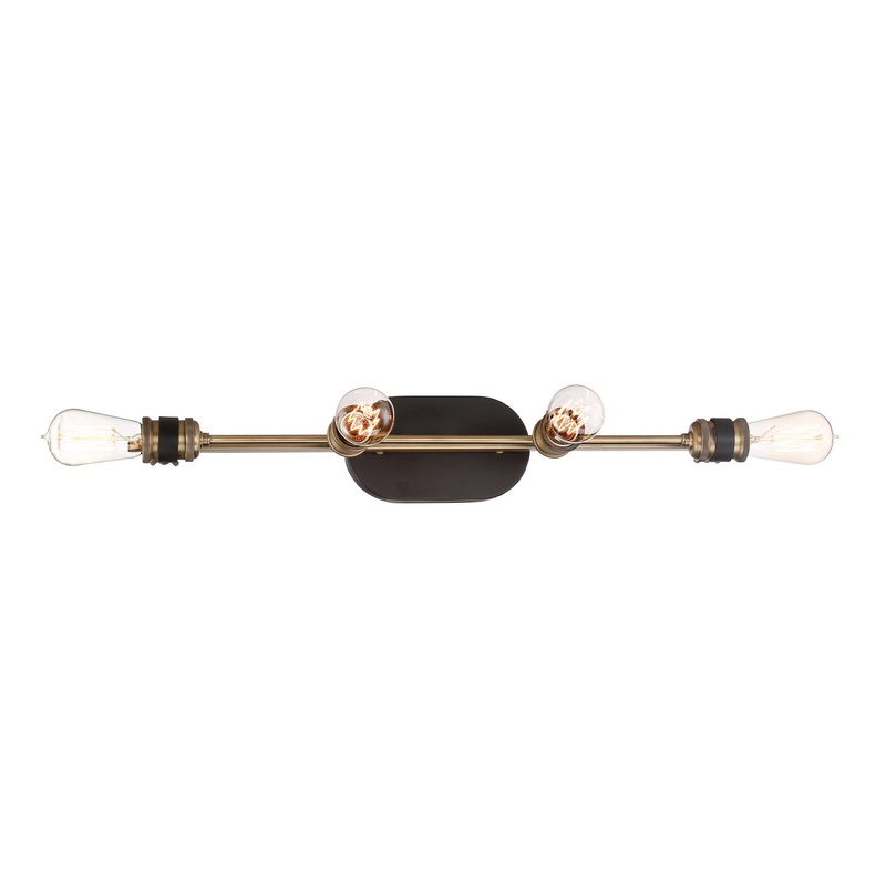 Miles Four Light Bath Bar in Vintage Bronze
