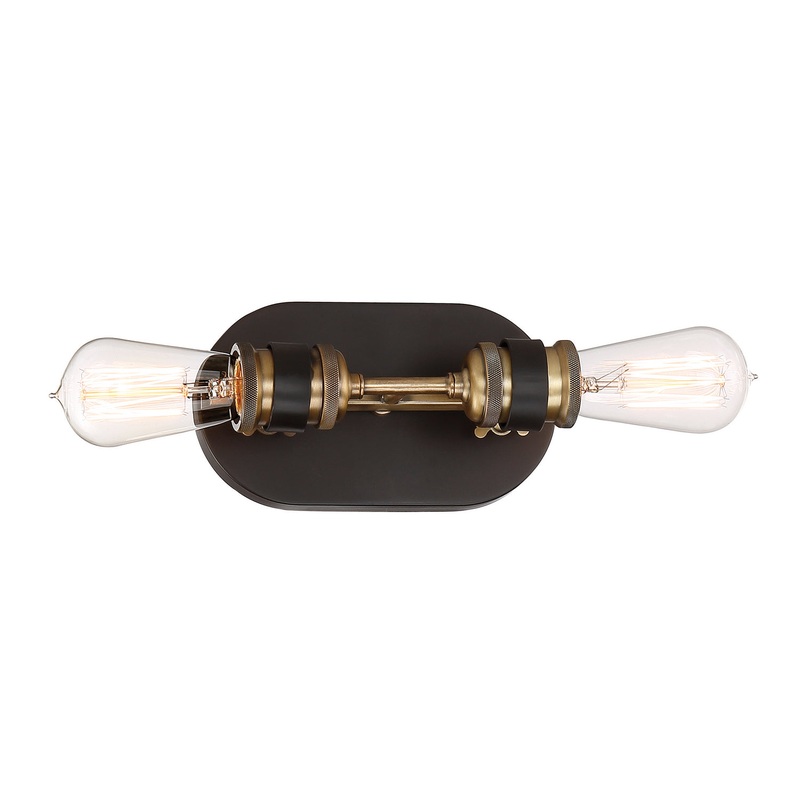 Miles Two Light Bath Bar in Vintage Bronze