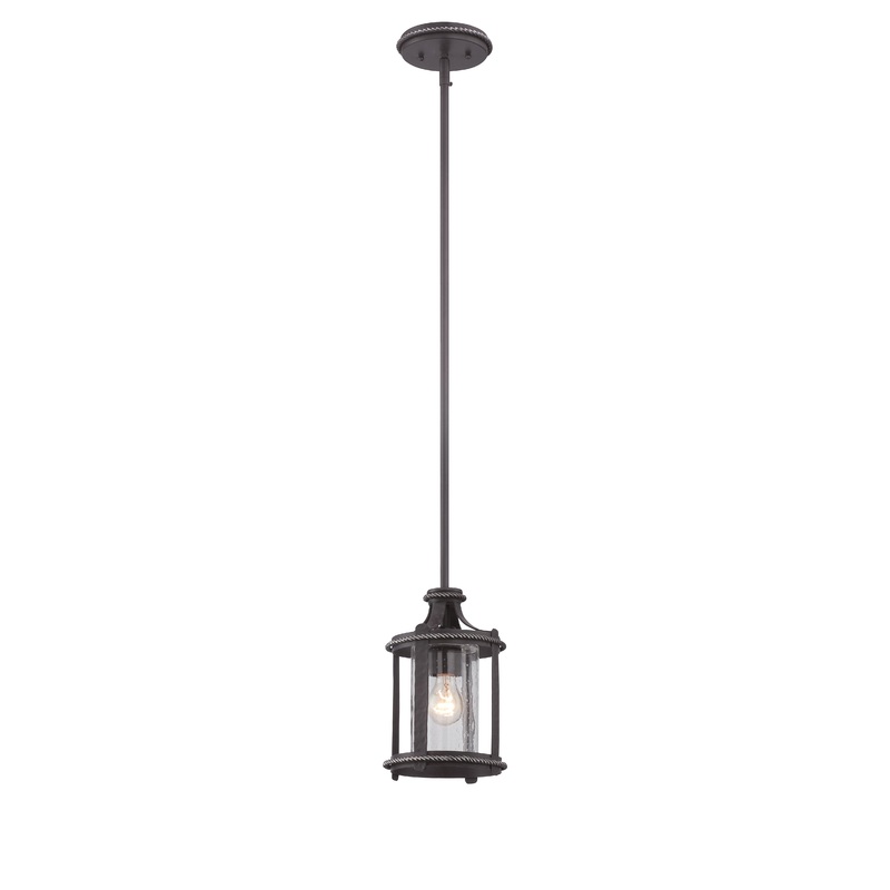 Palencia One Light Mini Pendant in Artisan Pardo Wash