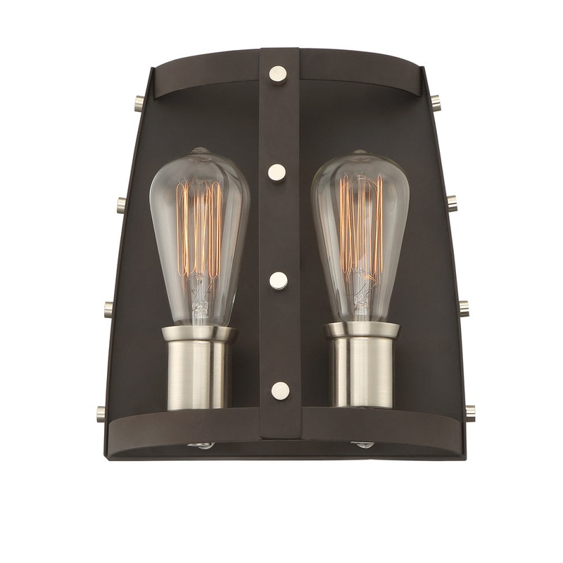 Presidio Two Light Wall Sconce in Rustique