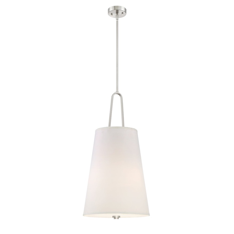 Studio Foyer Pendant in Satin Platinum
