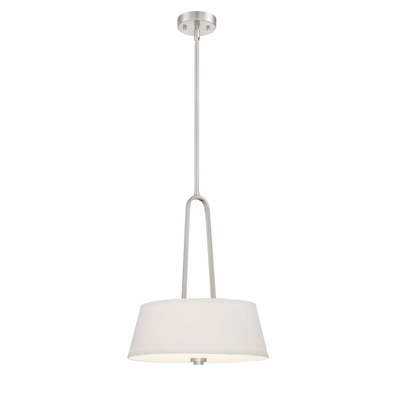 Studio Inverted Pendant in Satin Platinum