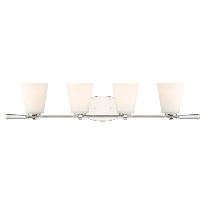 Abree Four Light Bath in Polished Nickel