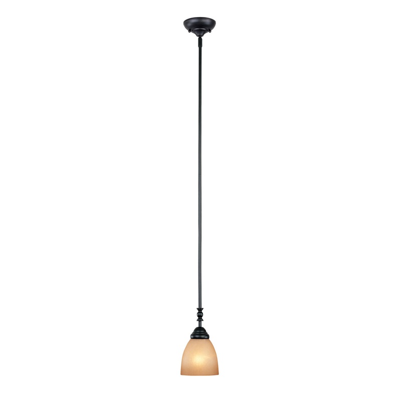 Apollo One Light Mini Pendant in Oil Rubbed Bronze