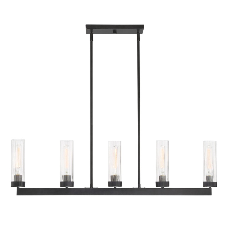 Braden Five Light Island Pendant in Iron (Graphite)