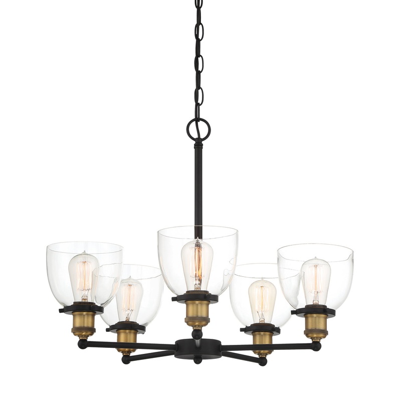 Bryson Five Light Chandelier in Vintage Bronze
