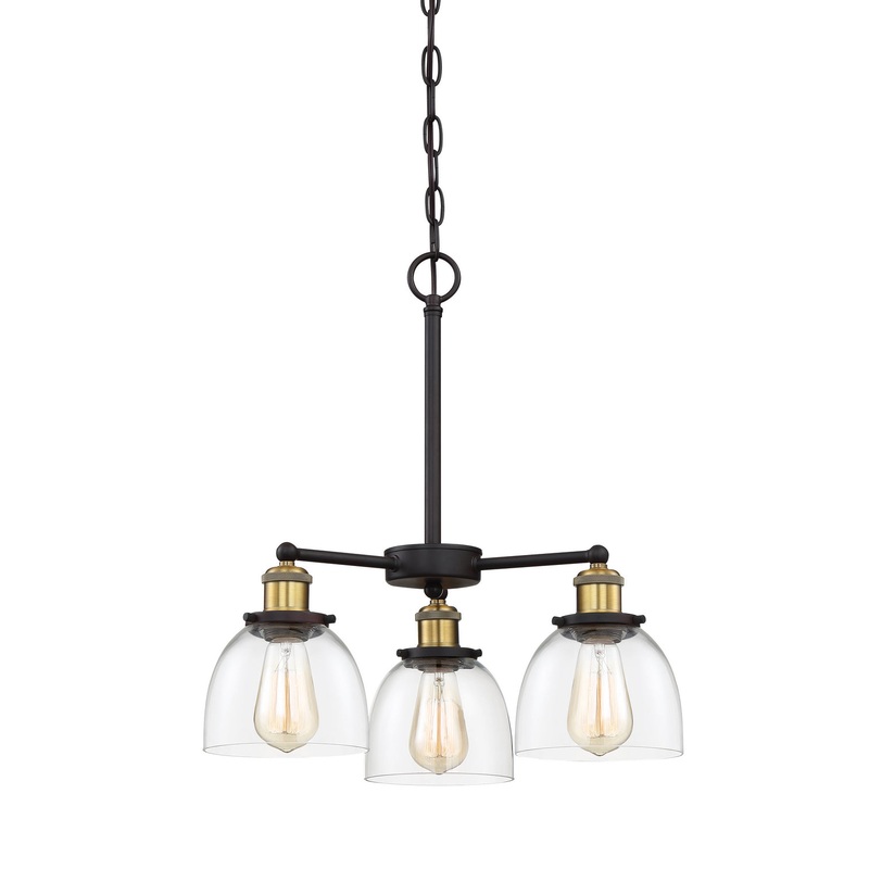 Bryson Three Light Chandelier in Vintage Bronze