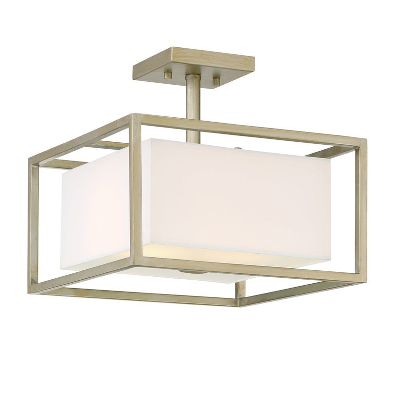 Chloie Two Light Semi-Flush Mount in Gold (Sterling)