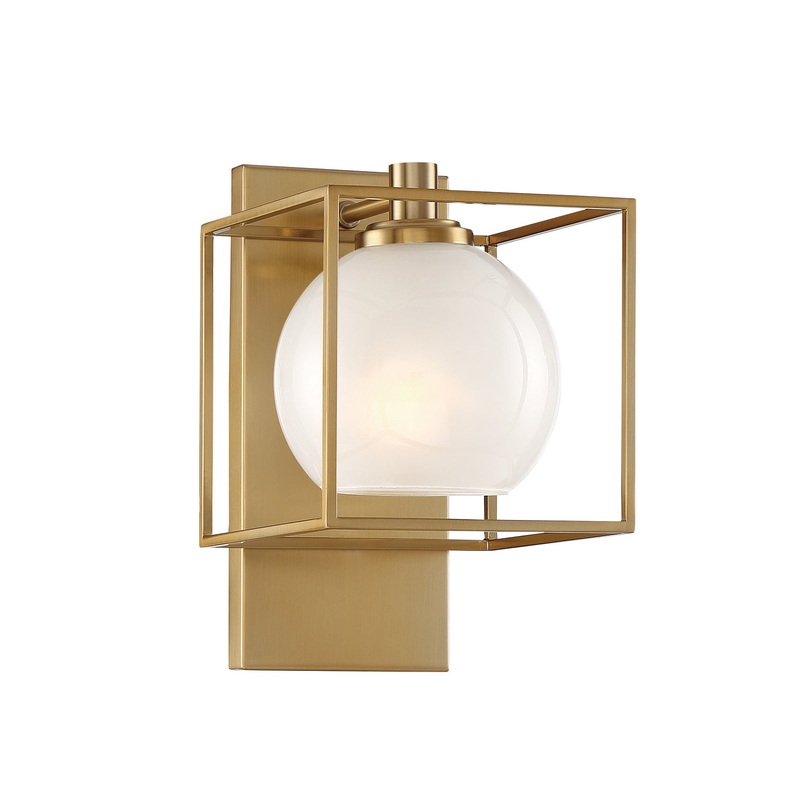 Cowen One Light Wall Sconce in Brushed Gold