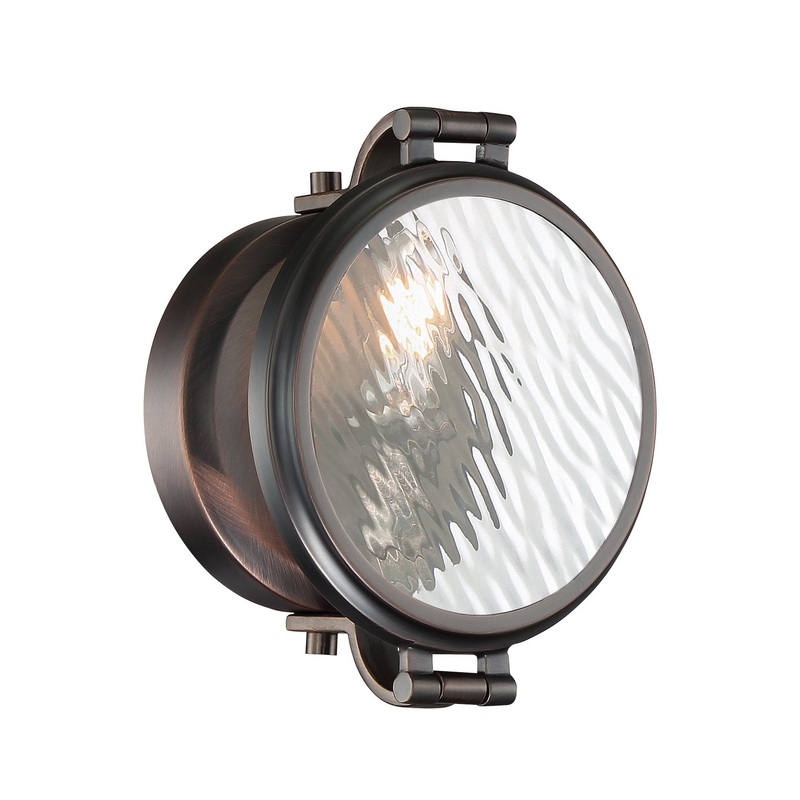 Eaton One Light Wall Sconce in Satin Copper Bronze