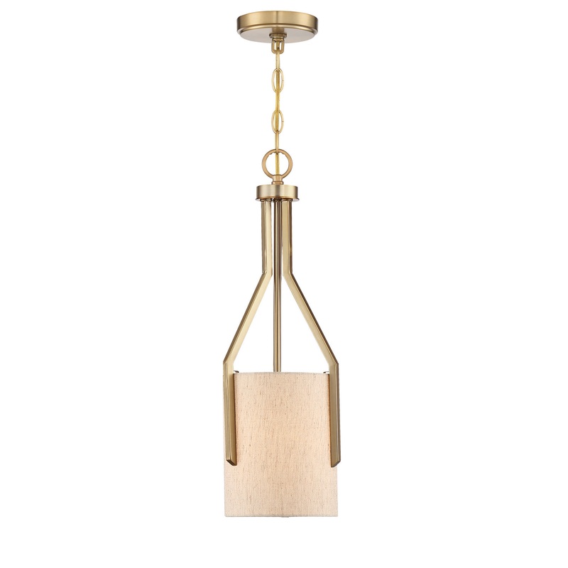 Elara One Light Mini Pendant in Gold (Brushed)