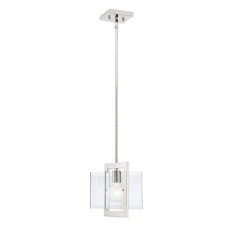 Ethan One Light Mini Pendant in Polished Nickel