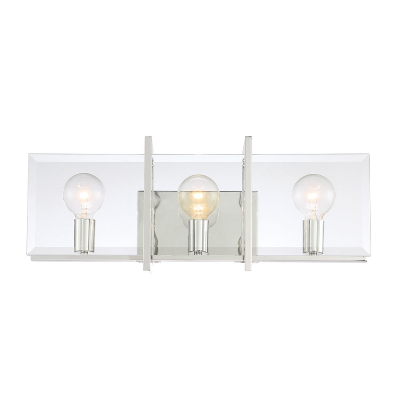 Ethan Three Light Bath in Polished Nickel