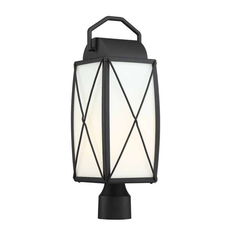 Fairlington One Light Post Lantern in Black