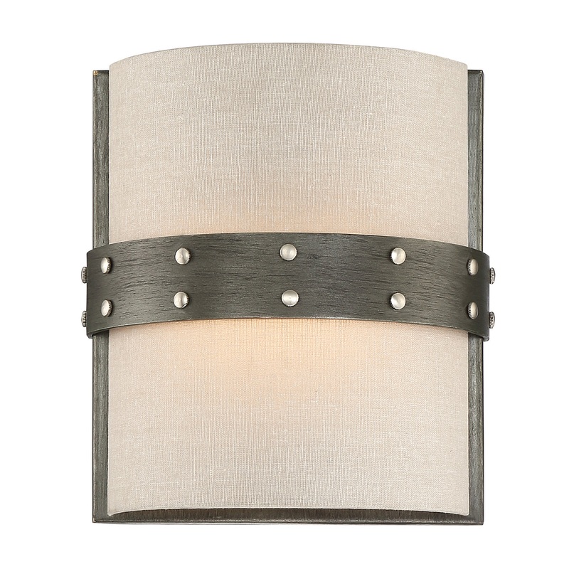 Garrett One Light Wall Sconce in Weathered Iron