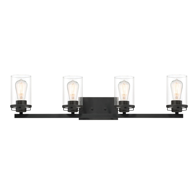 Jedrek Four Light Bath in Black