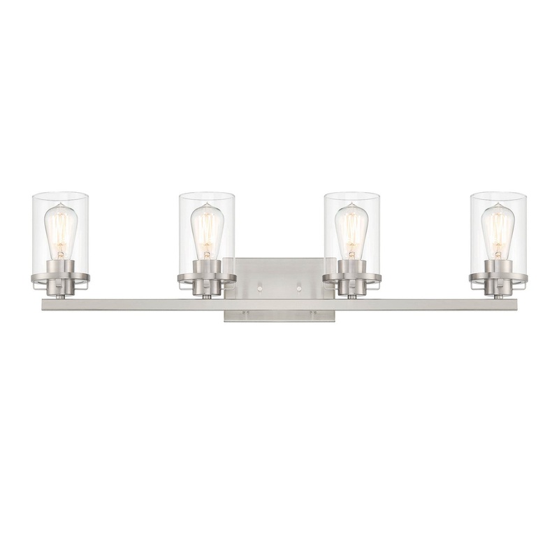 Jedrek Four Light Vanity in Brushed Nickel