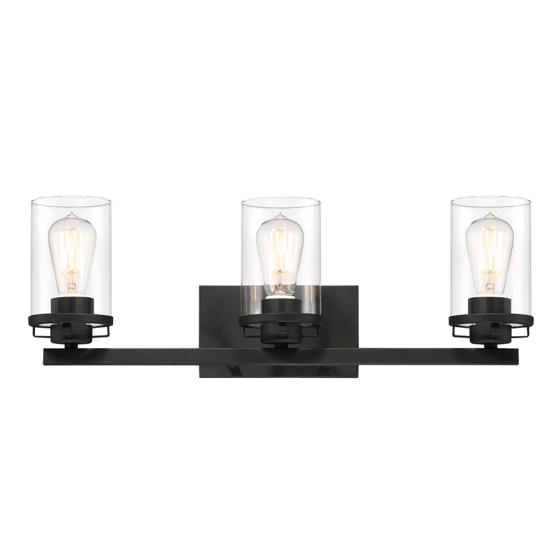 Jedrek Three Light Bath in Black