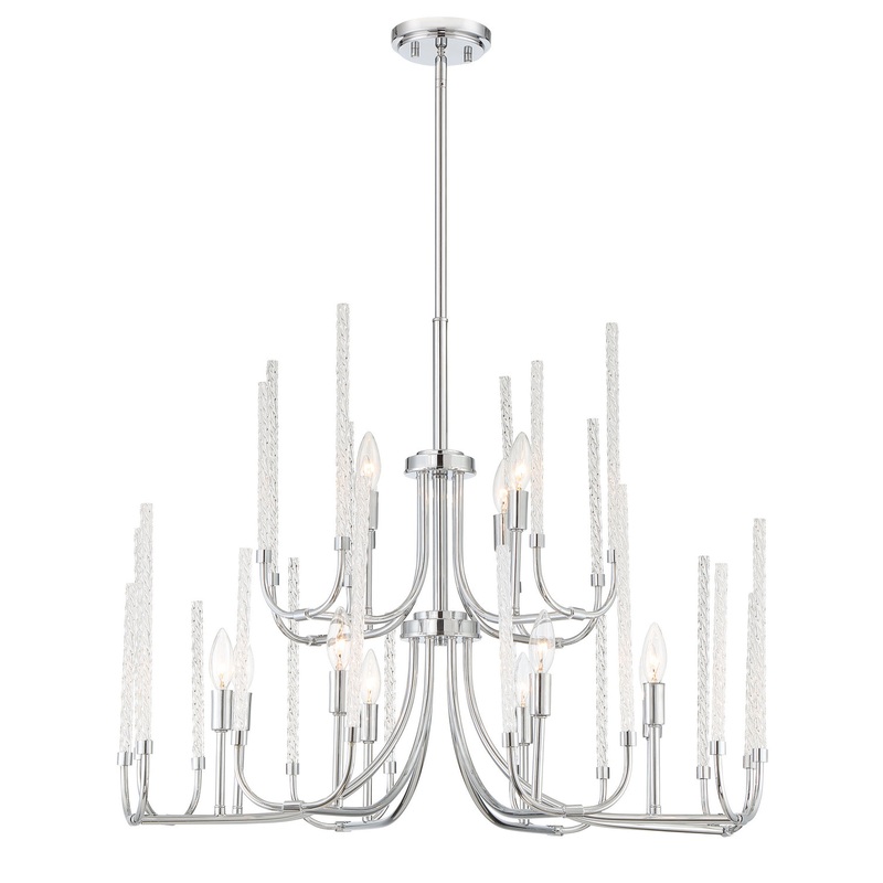 Laretto 12 Light Chandelier in Chrome